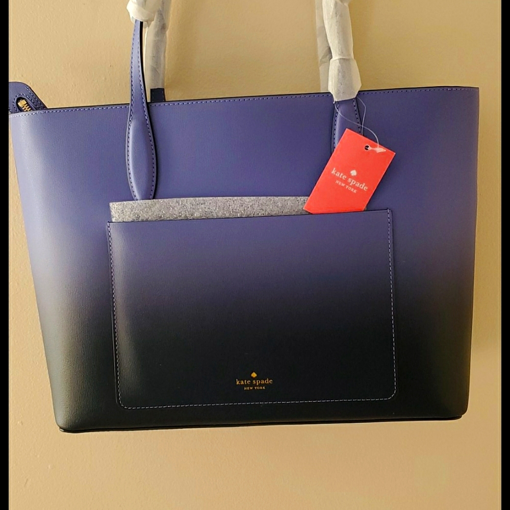 Kate Spade large purple tote bag